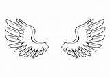 Wings Coloring Pages sketch template