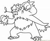 Pangoro Pokemon Dusknoir Coloringpages101 sketch template