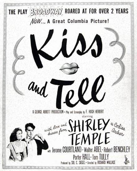 Kiss And Tell Movie 1945 Shirley Temple Mad Men Art