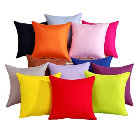 ywzn candy color pillow case solid color throw pillow case candy colour decorative pillowcases