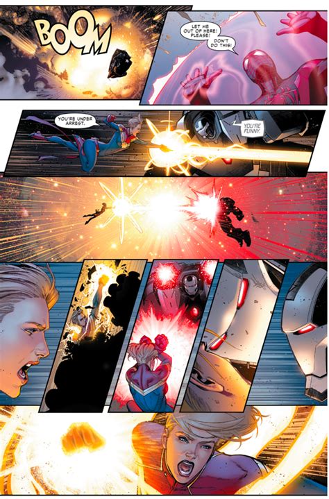 Iron Man Vs Captain Marvel Civil War Ii Comicnewbies
