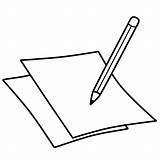 Schreiben Bleistift Notizen Notes Pinclipart sketch template