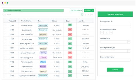 build  inventory management dashboard dronahq