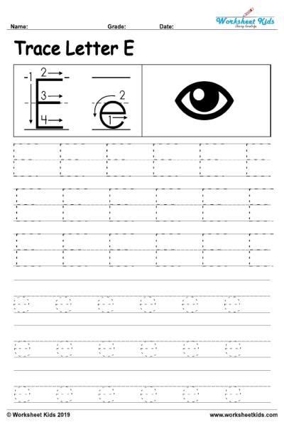 letter  alphabet tracing worksheets writing practice worksheets