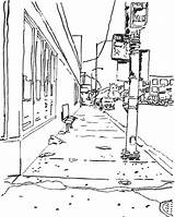 Sidewalk sketch template