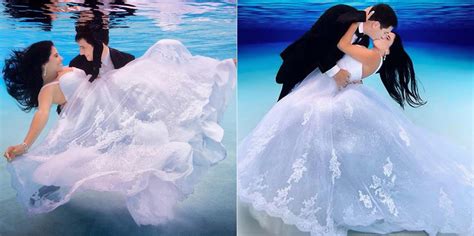 These Stunning Underwater Wedding Photos Are One Of A Kind Incredible