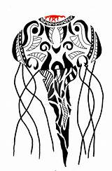 Jellyfish Tribal Tribals Medusa sketch template