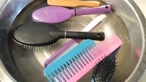 clean  sanitize  hairbrushes cleaningtutorialsnet