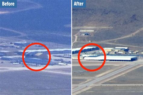 rare pics  area  reveal mysterious giant hangar  suddenly