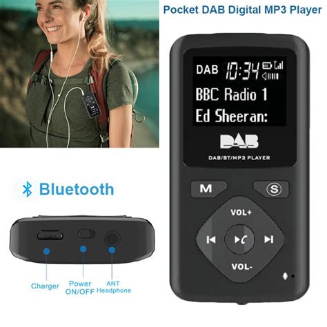 pocket dab radio portable digital radio  bluetooth mp player  hifi players  consumer