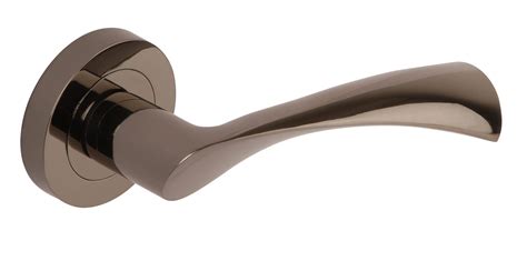 flex lever door handle   concealed rose black nickel  direct door handles