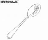 Spoon Drawing Drawingforall Spoons Stepan Ayvazyan Tutorials sketch template
