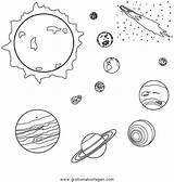 Weltraum Planeten Weltall Weltal Ausmalen sketch template