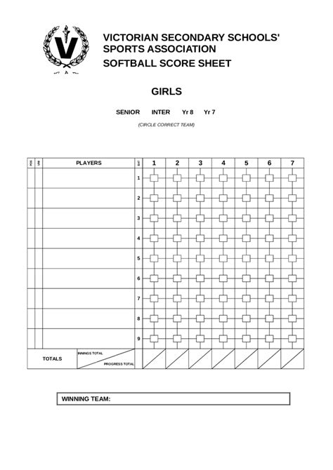 softball score sheet  blank edit fill sign  handypdf