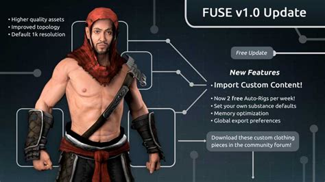 fuse character creator 1 0 update adds asset imports vg247