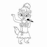 Coloring Chipmunks Alvin Pages Jeanette Miller Printable Toddler Cute sketch template