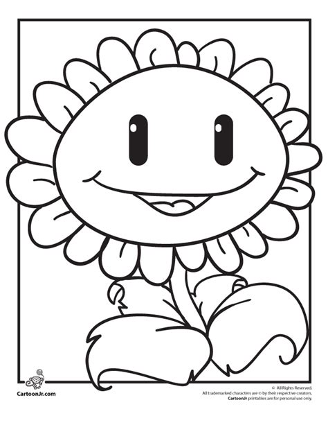 coloring pages  plants  zombies print color craft