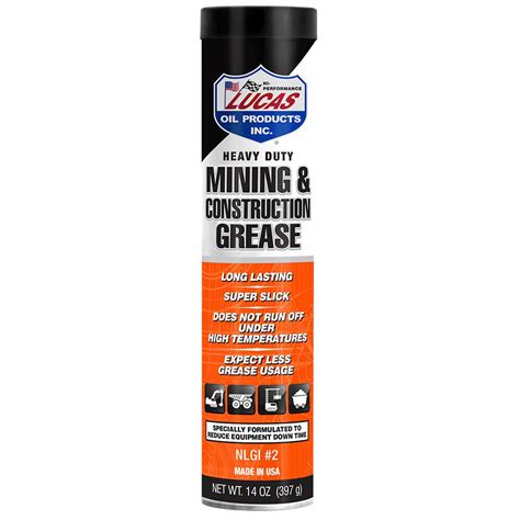 Lucas Oil 14 Oz Heavy Duty Cat Mining And Construction Grease 10881