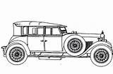 Coloring Pages Car Model Classic Kids Antique Inspiring Memorable Rolls Royce Print Color Netart Ghost Silver Size sketch template