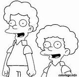 Flanders Simpson Todd Simpsons Colorir Personagens Desenhos Imprimer Dessins Páginas Template sketch template