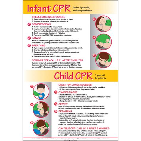 infant child cpr  poster  cpr inf ch safety promos