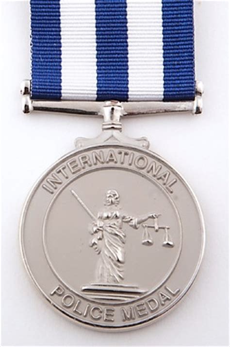 international police medal fisher patton