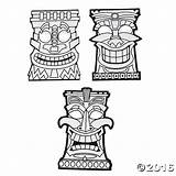 Tiki Coloring Mask Pages Totem Pole Printable Masks Color Hawaiian Kids Drawing Clipart Getdrawings Print Own Getcolorings Library Popular sketch template
