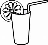 Glass Lemonade Drink Pixabay Fresh Straw Donate Vector Fruit sketch template