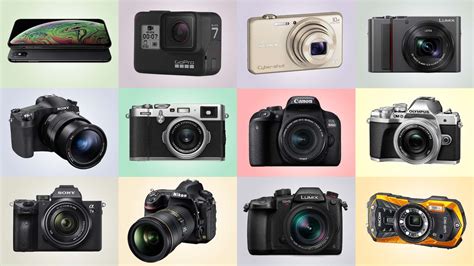 types  cameras  photography  video