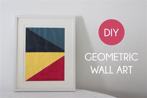 diy geometric wall art  girl creative