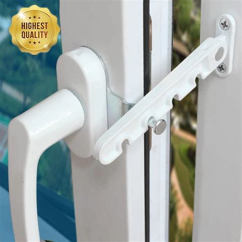 window limiter latch position stopper casement wind brace home security door windows