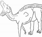 Lambeosaurus Coloring sketch template