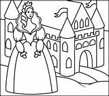 Coloring Castle Princess Princesses Pages Printables Book Related Kids Coloritbynumbers sketch template