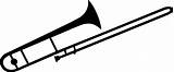 Trombone Instrument Jazz Reog Terompet Trumpet Ment Tradisional Alat Webstockreview sketch template
