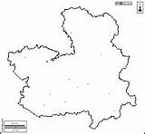 Mancha Castilla Provincias Contornos Ciudades Principales Fronteras sketch template