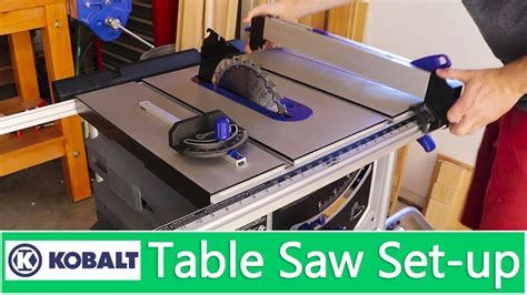 kobalt table  blade adjustment elcho table