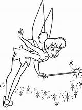 Coloring Pages Tinkerbell Size sketch template