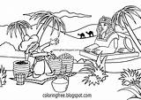 Clay Giza Market Wheeled Wagon Carriage Wooden Pharaoh sketch template