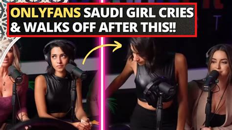 Onlyfans Saudi Girl Cries And Walks Off After This Youtube