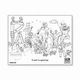 Patience Coloring Sheet Skills Life Sheets Kids Books Store sketch template