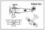 Fokker Dr1 Drawing Baron Red Blueprint Plans Wwi Dr Airplane Stockphotosart Drawings sketch template