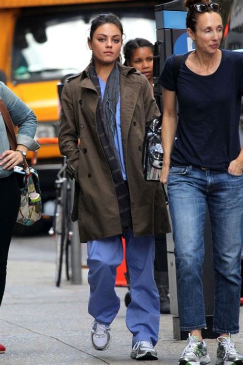 mila kunis on set of the angriest man in brooklyn hawtcelebs