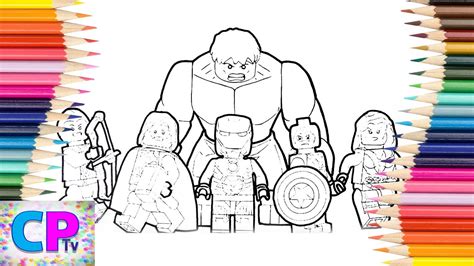 coloring page lego avengers  popular svg design