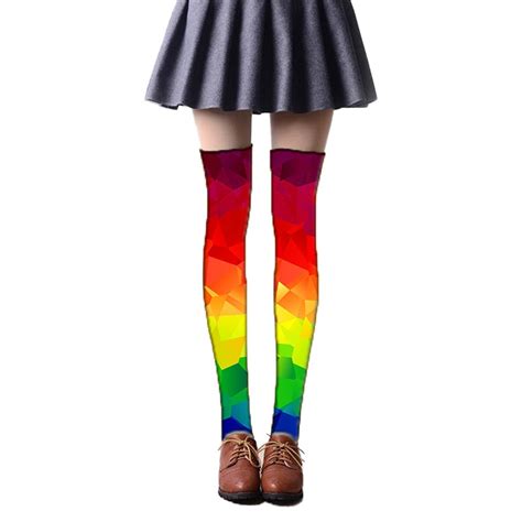 Calcetines Sobre La Rodilla Arcoiris Tienda Online De Artículos Lgbt