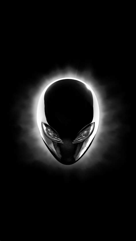 alienware eclipse head black  uhd wallpaper