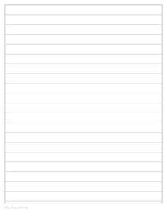 college ruled lined paper template crafts pinterest template