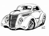 Roadster sketch template