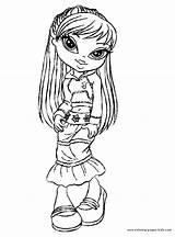 Bratz Coloring Pages Cartoon Color Printable Character Sheets Characters Kids Book Sheet Cartoonwatcher Back sketch template