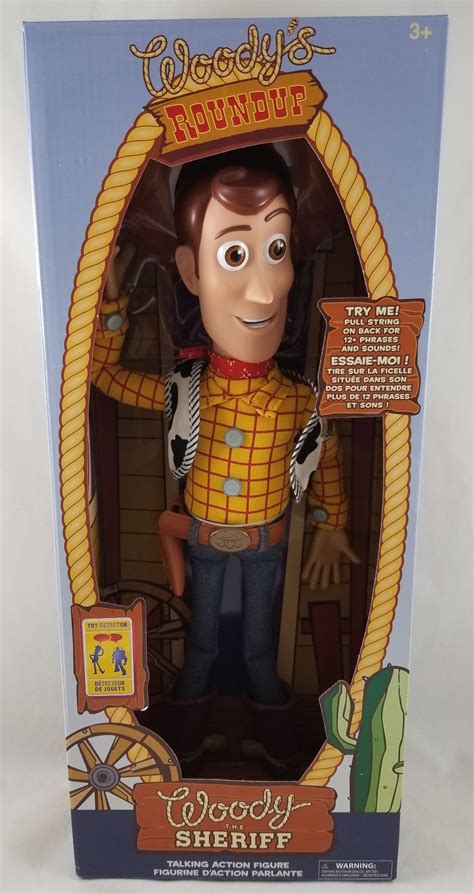 Disney Store Toy Story Interactive Talking Woody Pull