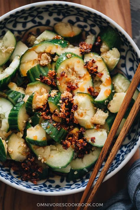easy chinese cucumber salad 拍黄瓜 omnivore s cookbook